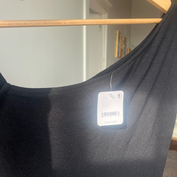 Black Good Feels One-Shoulder mini dress - Picture 4 of 5